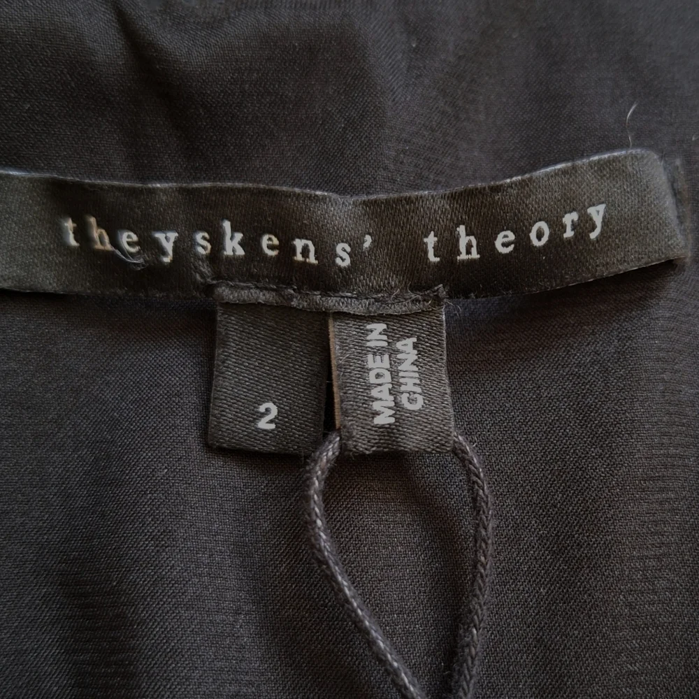 Theyskens Theroy Black Leather Quilted Mini Dress Sexy Luxury Glam 2 - Picture 6 of 10